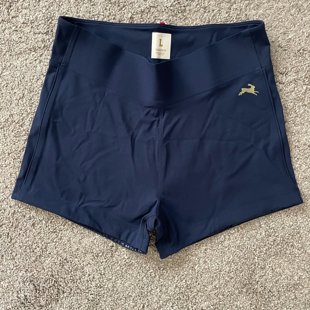 NEW WITH TAGS, never worn 
Tracksmith Bell Lap Shorts 
Size L
Navy